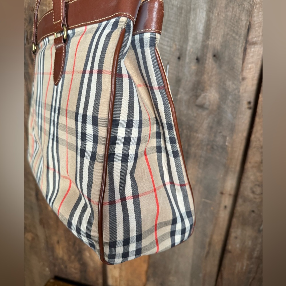 Burberry Plaid Tote - Picture 4 of 16